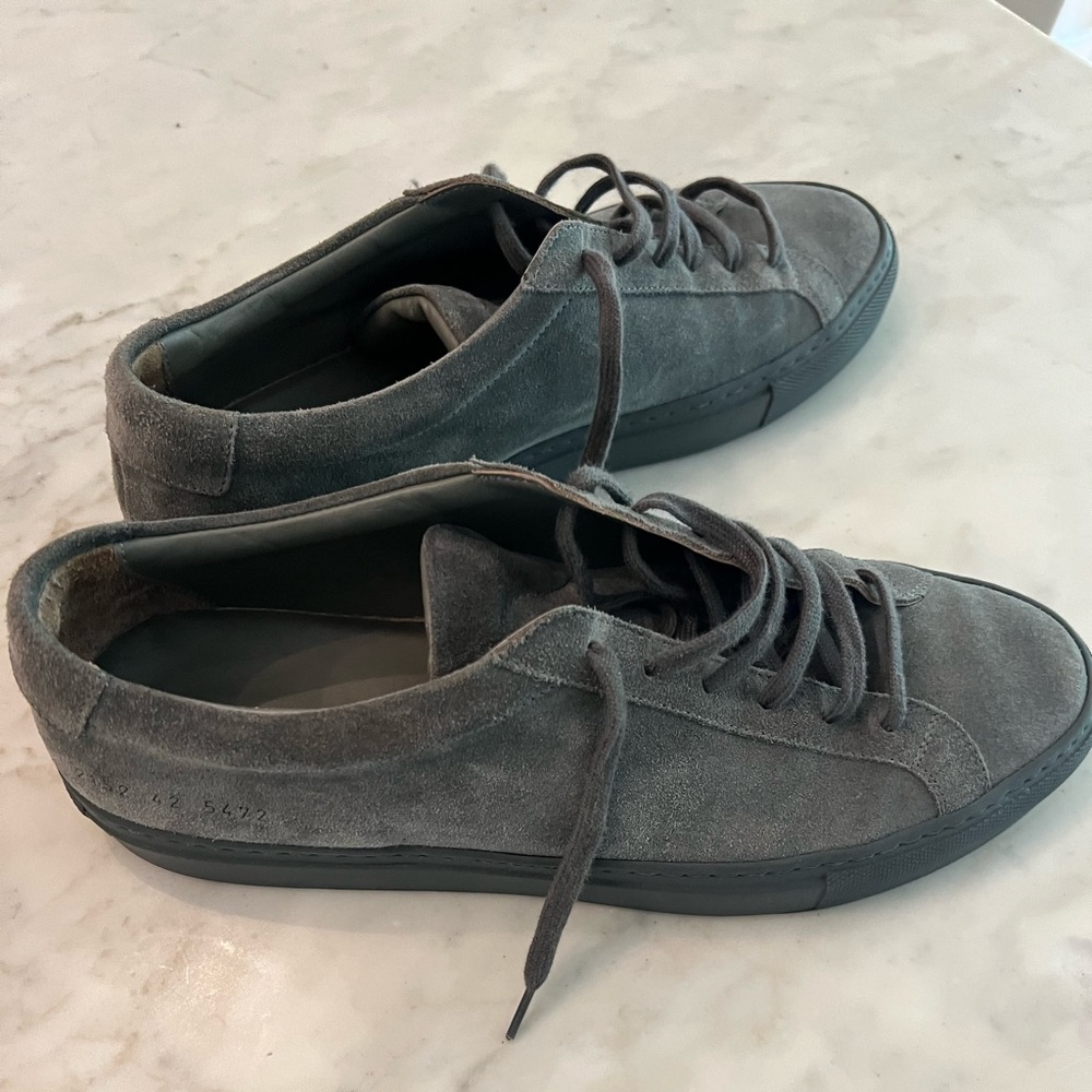 Common projects men suede sneakers size 9.5 US
